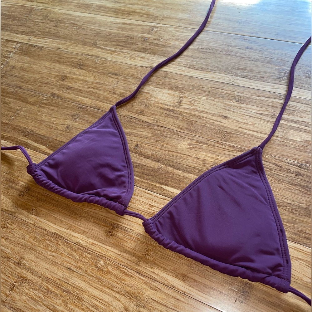 Purple String Bikini Top - Picture 2 of 3